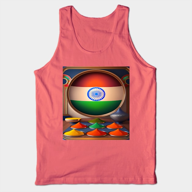 Celebrating Diversity, Strengthening Unity: Bharat Parv Connecting India's Festivals Socially Tank Top by Bharat Parv